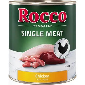 Krmivo pro psa 6x800g Rocco Single Meat - kuřecí
