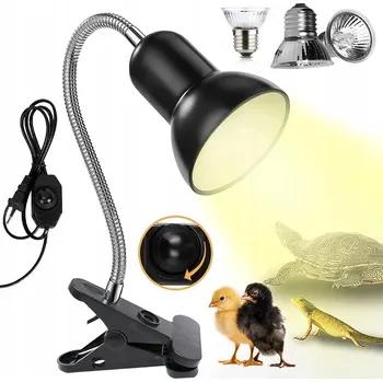 Lampička VÝHŘEVNÁ LAMPA DO TERÁRIA E27 UVA UVB PRO ZVÍŘATA A AKVÁRIA