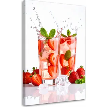 Obraz Obraz do kuchyně jídelny, Jahodový koktejl 80x120