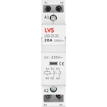 Stykač MODULÁRNÍ STYKAČ 20A 230V AC 2NC LVS-PL