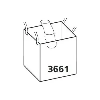 Venkovní odpadkový koš Meva Velkoobjemový vak s násypným ventilem