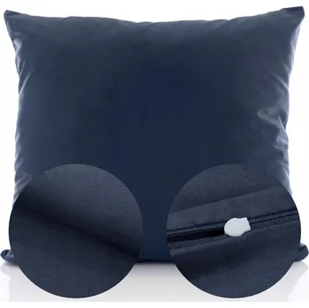 Povlečení POVLEČENÍ na polštář 50x60 jednobarevné bavlněné OLA GRANÁTOVÁ MODRÁ NAVY