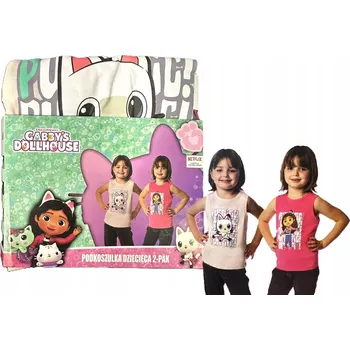 Dívčí tílko Tílka pro dívku 2 kusy Gabby's Dollhouse Kočičí domek velikost 122-128