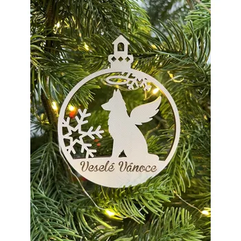 Vánoční ozdoba Vsepropejska Vánoční baňka s německým ovčákem – ozdoba na stromeček Typ: Baňka 3