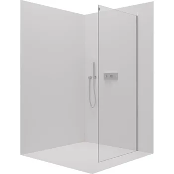 Cerano Sprchová zástěna pro dveře Santoro L/P, 8 mm, chrom, transparentní sklo, 80x195 cm, jednodílná pevná, CER-537469