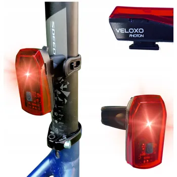 Cyklosvítilna ZADNÍ SVĚTLO NA KOLO VELOXO PHYTON LED - SILNÉ, NASTAVITELNÉ