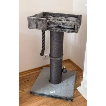 Škrabadlo pro kočky Mia XXL 57 x 57 x 100 cm šedé