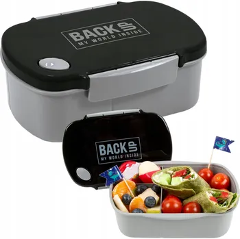 Svačinový box Derform Svačinový Box BackUp 7 B56 černo-šedá