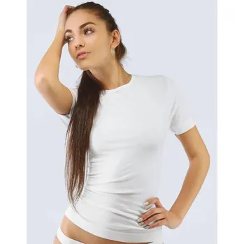 Dámské tričko Dámské tričko s krátkým rukávem Gina 58003 BAMBUS Barva: ČERNÁ, Velikost: M/L