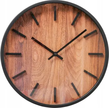 Hodiny NÁSTĚNNÉ HODINY KULATÝ HNĚDÉ ZÁVĚSNÉ HODINY Ø 30 cm BEZ ČÍSEL