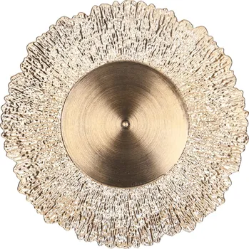 Talíř, ozdobný podnos, zlatý vzor, 33 cm