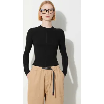 Pánské tričko Bavlněné tričko s dlouhým rukávem Y-3, L, černá, 99X