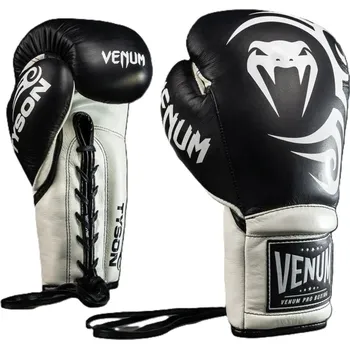 Boxerské rukavice Boxerské rukavice VENUM X Mike Tyson Pro Boxing s tkaničkami 10oz