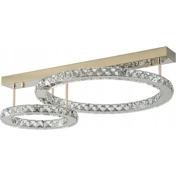 Zuma Line Stropní svítidlo s křišťálovými prstenci LED GIRONA zlaté