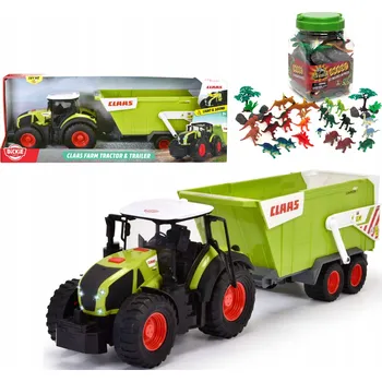 autíčko INTERAKTIVNÍ TRAKTOR S PŘÍVĚSEM CLAAS SVĚTLO/ZVUK 64 CM