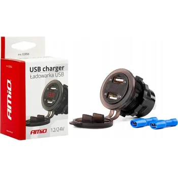 AUTOZÁSUVKA NABÍJEČKA 2x USB VOLTMETR