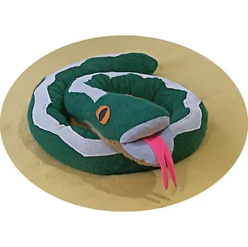 Capáčky Lucido | Látkový had zelenohnědý 2 m 205/ZEL