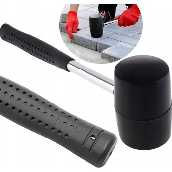 Kladivo GUMOVÁ PALIČKA PRO DLAŽDIČE BEZ ODSKOKU KLEMPÍŘSKÁ 0,45 KG