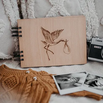 Fotoalbum Dědova dílna Malé fotoalbum Čáp A5 Počet a barva papírů: Černé - 30 listů