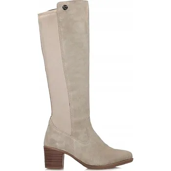 Dámské kozačky Rieker dámské kozačky ke kolenům na blokovém podpatku, velikost 38