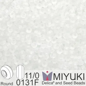 Korálek Korálky Miyuki Round 11/0. Barva 0131F Matte Crystal . Balení 5g