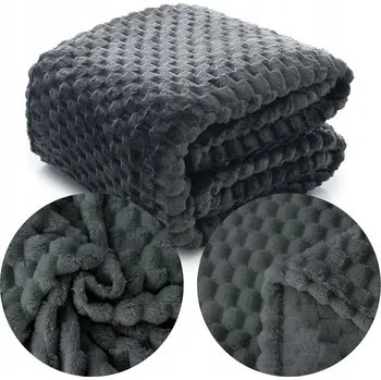 Prostěradlo Deka Łóżkoholicy z mikrovlákna 220 cm x 200 cm šedá