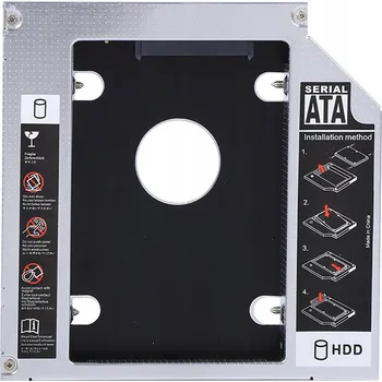 KAPSA NA DRUHÝ DISK RÁMEČEK 2,5 HDD SSD SATA 12,7 MM