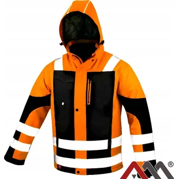 Moto bunda Bunda ART.MAS Eclipse Orange zateplená s reflexními pruhy, velikost 4XL