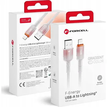 Datový kabel Kabel Forcell USB - Apple Lightning 1 m