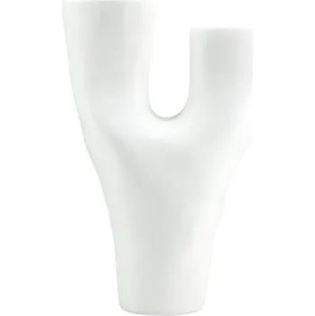 Váza By-Boo Bílá keramická váza Dory 52 cm