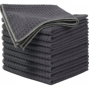 Utěrka ŚCIERECZNA KUCHENNA SZYBKOSCHNĄCA 10x GOFROWA MIKROVLÁKNO NA NÁDOBÍ 33x33