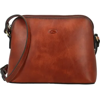 Kabelka Luxusní dámská kožená crossbody Katana Kerto, hnědá