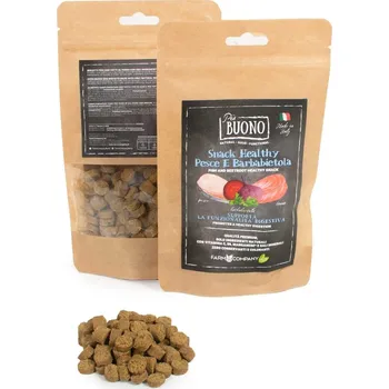 Pamlsek pro psa Farm Company PIU BUONO pamlsky pro psy s rybou a řepou 90 g (zdravé zažívání)
