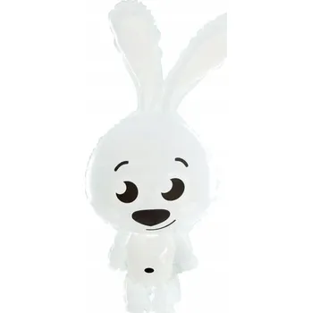 Balónek FÓLIOVÝ BALÓNEK KRÁLÍK BÍLÝ 45X63 CM Velikonoce