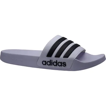 Pánské pantofle Plážová obuv, Adidas, Adilette Shower, bílo-černá: Bílá Syntetika 36 52 EU (F) 54 G - standardní šíře (28092-29071)