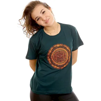 Pánské tričko Tričko „Ohnivá jantra“ zelené Velikost: 40