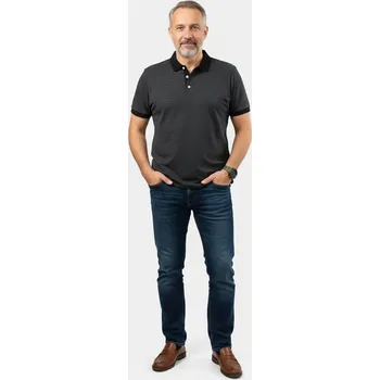 Pánské tričko Pánská polokošile EWIDENT Grafit Velikost: XXL