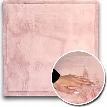 Koberec SILNÝ / HRUBÝ KOBEREC PUFFY SOFT PINK 120X120 MODERNÍ DO OBÝVÁKU A LOŽNICE