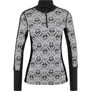 Dámské Merino Triko Kari Traa Anna Half Zip Black 623836 25/26 S