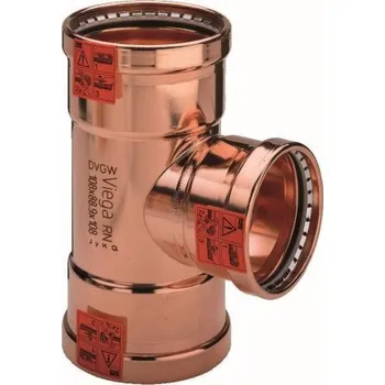 Instalatérský materiál Viega PROFIPRESS 2418XL T-kus 76,1x54x76,1mm, lisovací, voda, měď