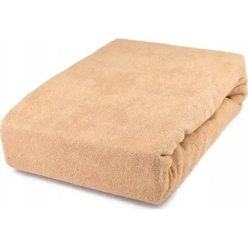 Prostěradlo Froté prostěradlo S GUMOU 160x200 BÉŽOVÉ
