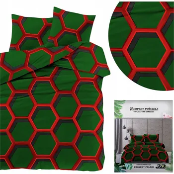 Povlečení Povlečení MARIA Povlaky na polštáře 70x80 Sada 200x220 3 Č. saténová stylová