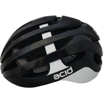 Cyklistická přilba Extend ACID černá/bílá ((54-58cm)) (Přilba ACID, S/M (54-58cm), black-white, shine)