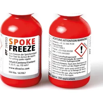 Zapletené kolo DT SPOKE FREEZE SET DT PROLINE (Lepidlo na špice DT Swiss Spoke Freeze (2x10 ml))