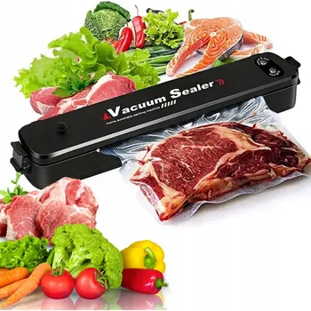 Vakuovačka Vakuová balička potravin na maso, ryby, zeleninu + Svářečka fólií