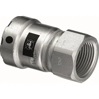 rozdělovač topení Viega MEGAPRESS 4212 přechodový kus 3/8"x3/8", s vnitřním závitem, lisovací, topení, uhlíková ocel