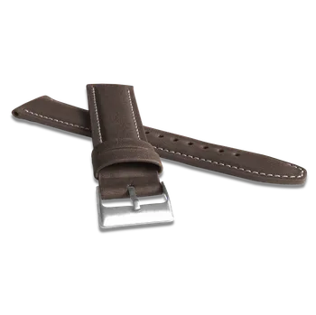 Řemínek na hodinky Hnědý kožený řemínek LAVVU Classic Top Grain LSKUC Šířka řemínku: 22mm