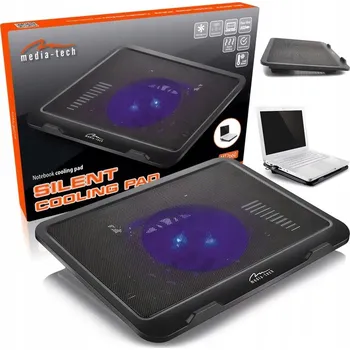 Chladicí podložka pod notebook 15,6" tichá výkonná s podsvícením