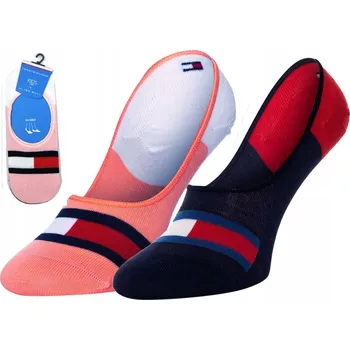 Pánské oblečení DÁMSKÉ KOTNÍKOVÉ PONOŽKY TOMMY HILFIGER INVISIBLE 2 BALENÍ 39-42