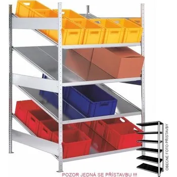 Dílna Meva Spádový regál - přístavbové pole